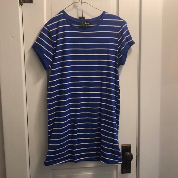 Blue striped dress - Picture 2 of 3